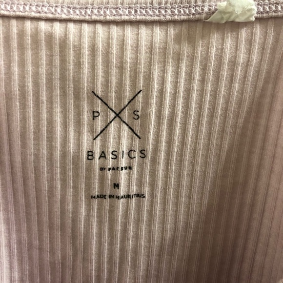 pink and yellow ribbed crop top - Picture 3 of 4